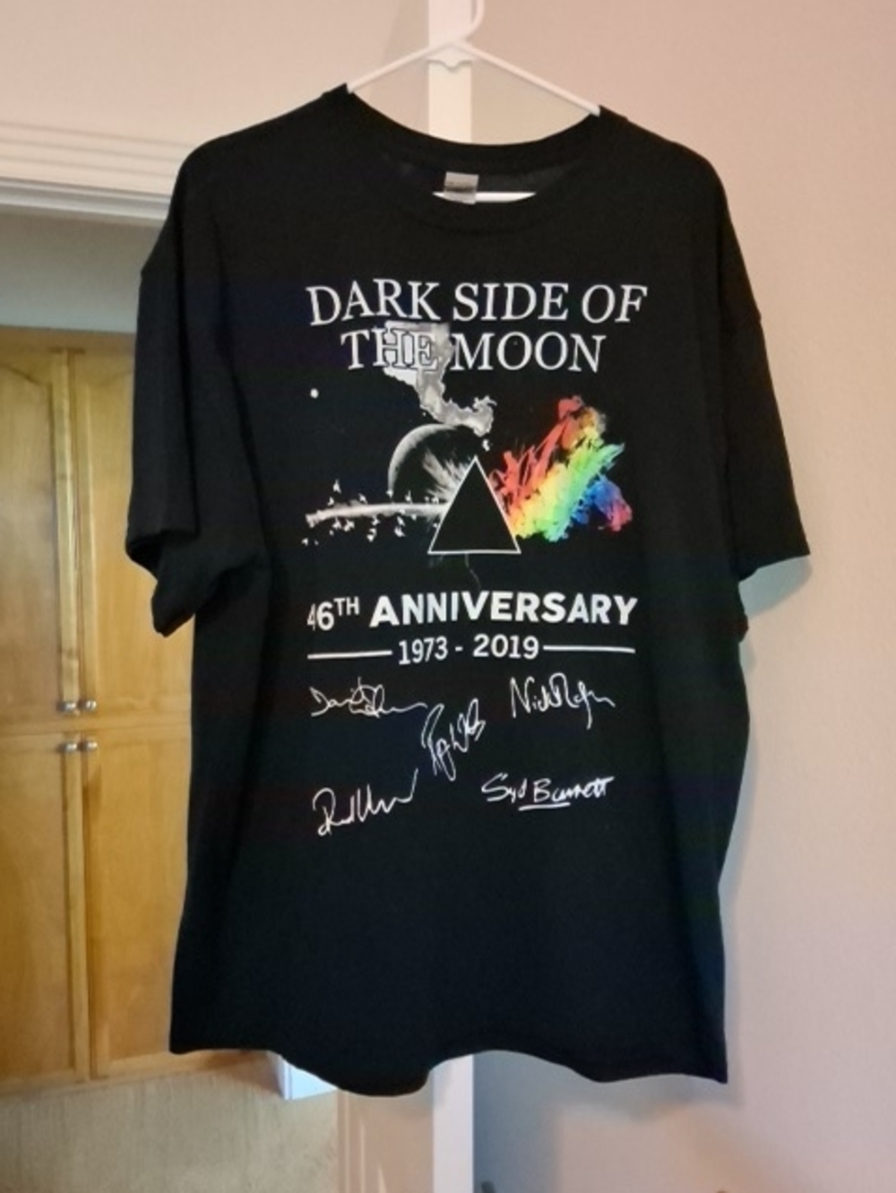 Gildan Black Dark Side of the Moon 46th Anniversary Graphic Tee